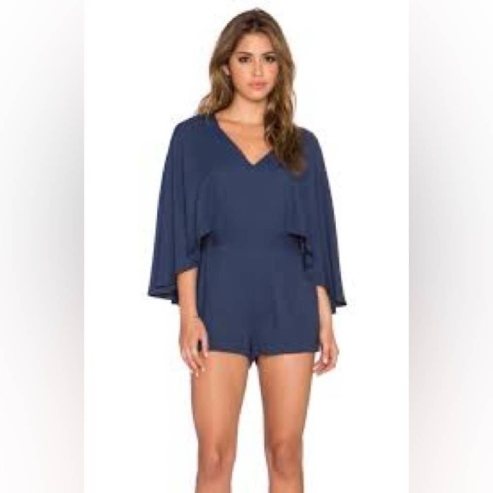 BCBGMAXAZRIA Dark Navy Ink Idina Romper NWT X Small MSRP $248